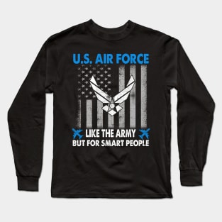 US Air Force Military Tee Proud Air Force Veteran Long Sleeve T-Shirt